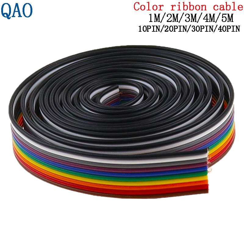

Радужный гибкий кабель 10P 28AWG