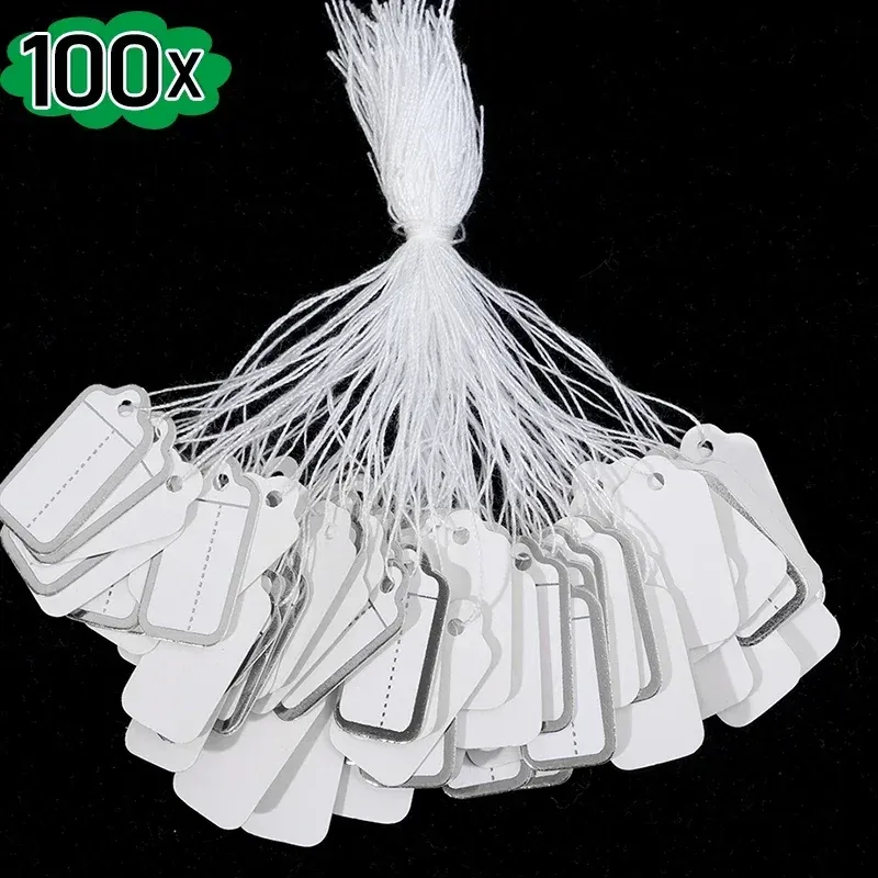 

200 шт./лот DIY ценники бумага пустые этикетки для ювелирных изделий визитные карточки галстуки веревка ювелирные изделия этикетка золотая и серебряная маленькая бирка