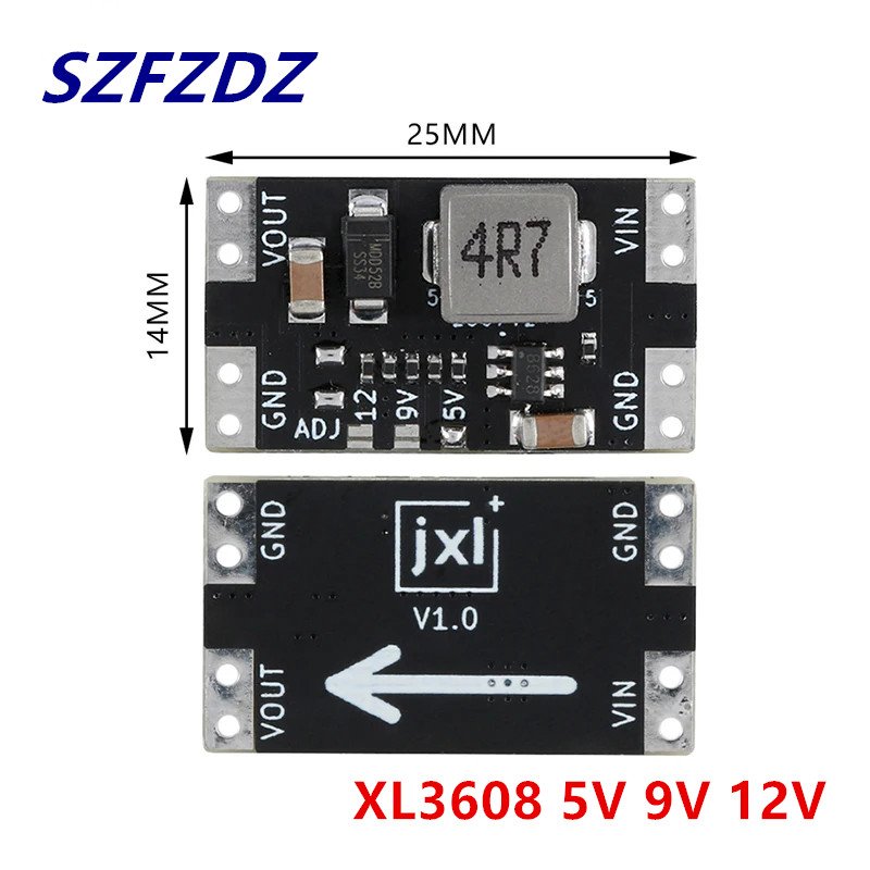 

Плата повышения мощности 2 а Mini XL3608 5 в 9 в 12 В