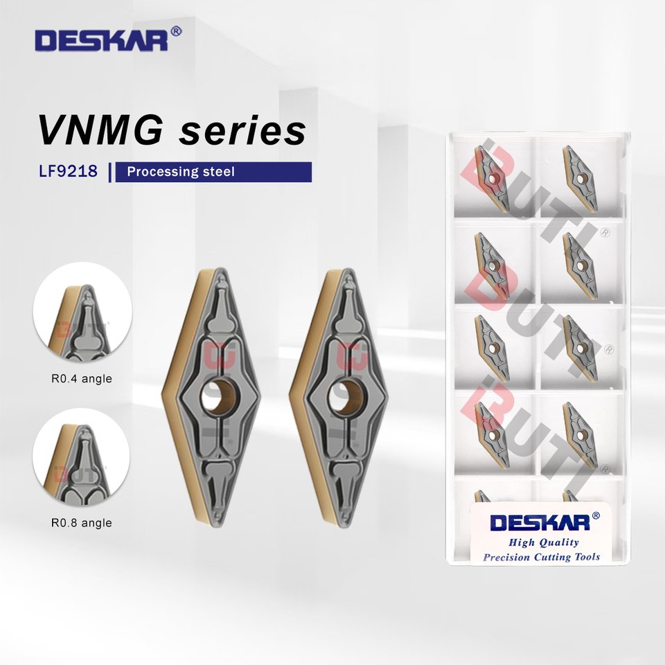 

DESKAR 100% оригинал VNMG 160404 VNMG 160408 VNMG 160412 TM LF9218 Токарный станок с ЧПУ Лезвия для токарных станков из сплава Обработки Стальные детали Лезвия