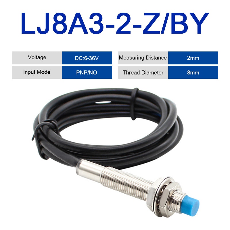 

LJ8A3-2-Z-BX/AX, Бесконтактный переключатель от/AY/EX/DX/DZ/EZ PNP/NPN NO NC M8, 2 мм, Индуктивный сенсорный переключатель