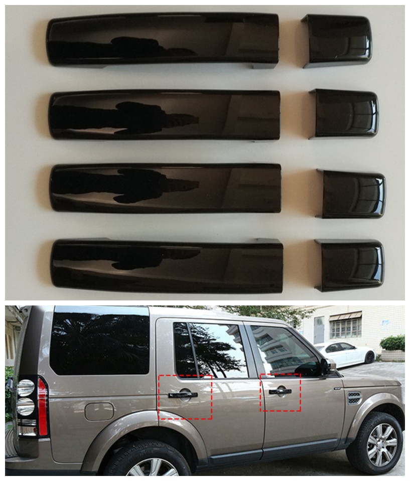 

ABS черная ручка для автомобильной двери, Накладка для Land Rover Range Rover Sport Discovery 3 2005-2009
