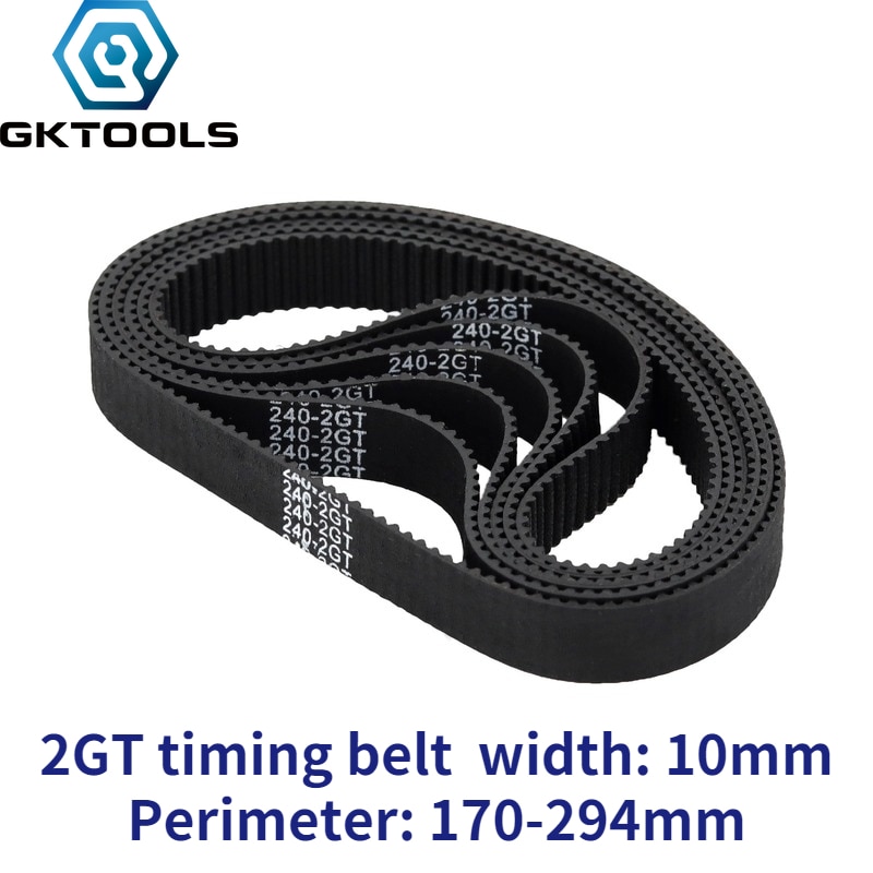

Ремень ГРМ GKTOOLS GT2 10мм черный