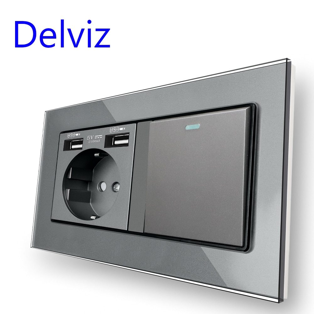 

Розетка Delviz с двумя USB-портами
