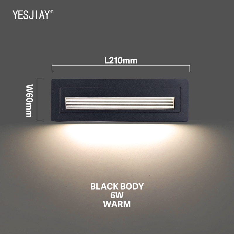 

Настенный светильник YESJIAY, белый/черный, LED, 3W/6W
