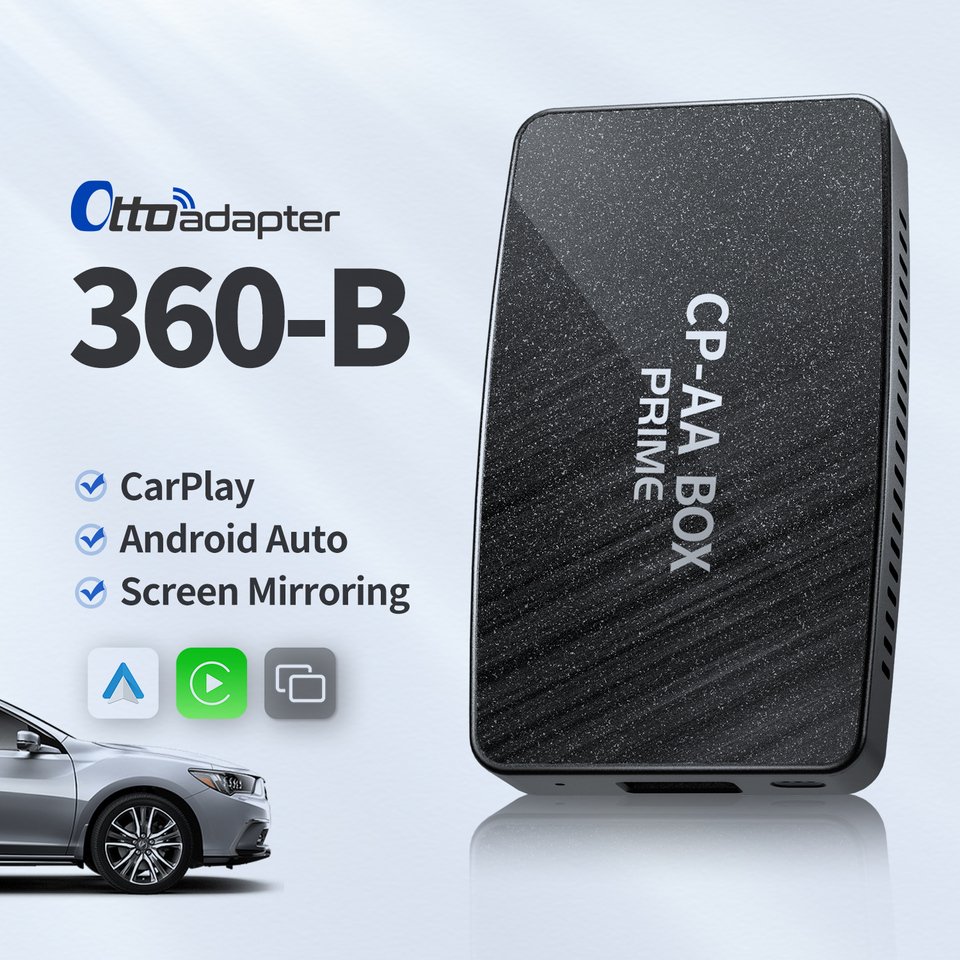 

OTTOCAST MX360 Беспроводной CarPlay AI Box Беспроводной Android Автоадаптер USB-ключ Bluetooth Автоматическое подключение для Carplay Автомобильный радиоприемник