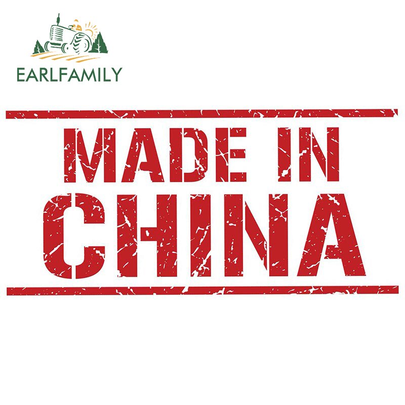 

EARLFAMILY 13 см x 6,2 см, сделано в Китае, граффити, автомобильные наклейки, водонепроницаемые индивидуальные декоративные искусственные виниловые автомобильные наклейки