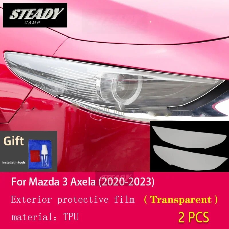 

Для Mazda 3 Axela 2020-2022 2023 Автомобильная внешняя фара против царапин ТПУ PPF защитная пленка против царапин аксессуары для ремонта