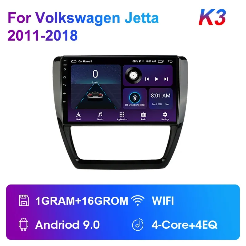 

JMCQ 2 Din Android 13 Автомобильный радиоприемник Мультимедийный видеоплеер Навигация GPS DSP Для VW Volkswagen Jetta 6 2011-2018 Головное устройство Carplay