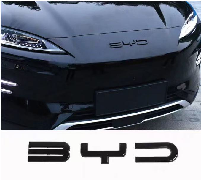 

Для BYD Song Plus DMI Seal U Sealion 6, черная передняя эмблема, модификация, значок автомобиля Black Warrior, покрытие стилей логотипа