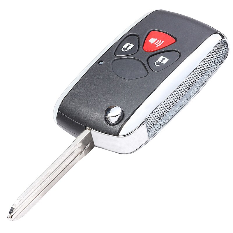 

Оригинальный/модифицированный чехол KEYECU для Toyota 4runner, Fortuner, Hilux, Vigo, Scion, tC, откидная оболочка ключа дистанционного управления, 3 кнопки