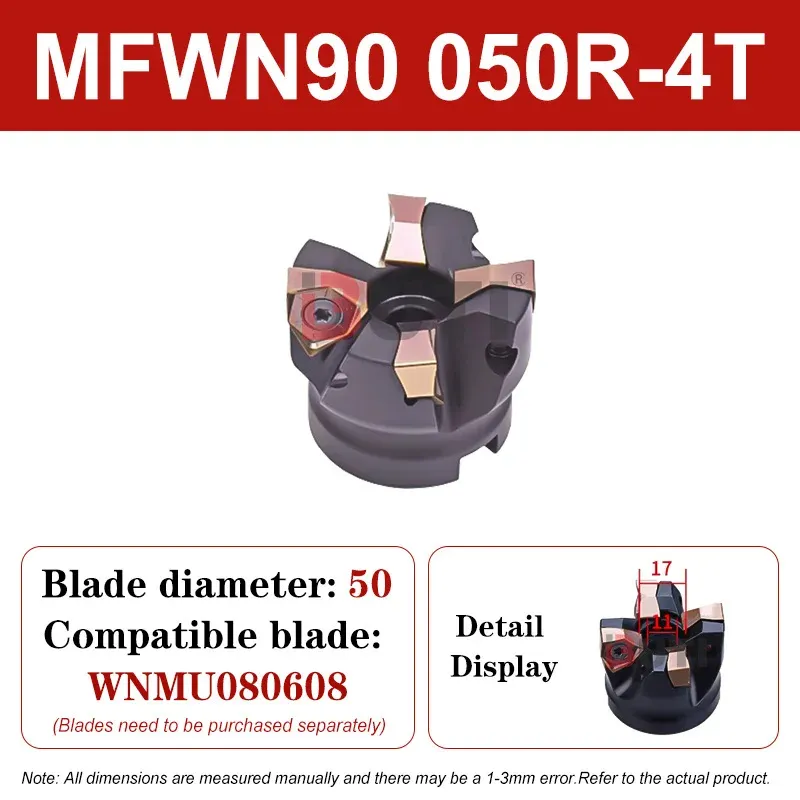 

Токарный станок с ЧПУ серии MFWN90 Фрезерный диск MFWN90 050R-4T Фрезерный диск с быстрой подачей WNMU Твердосплавные открытые грубые фрезерные лезвия