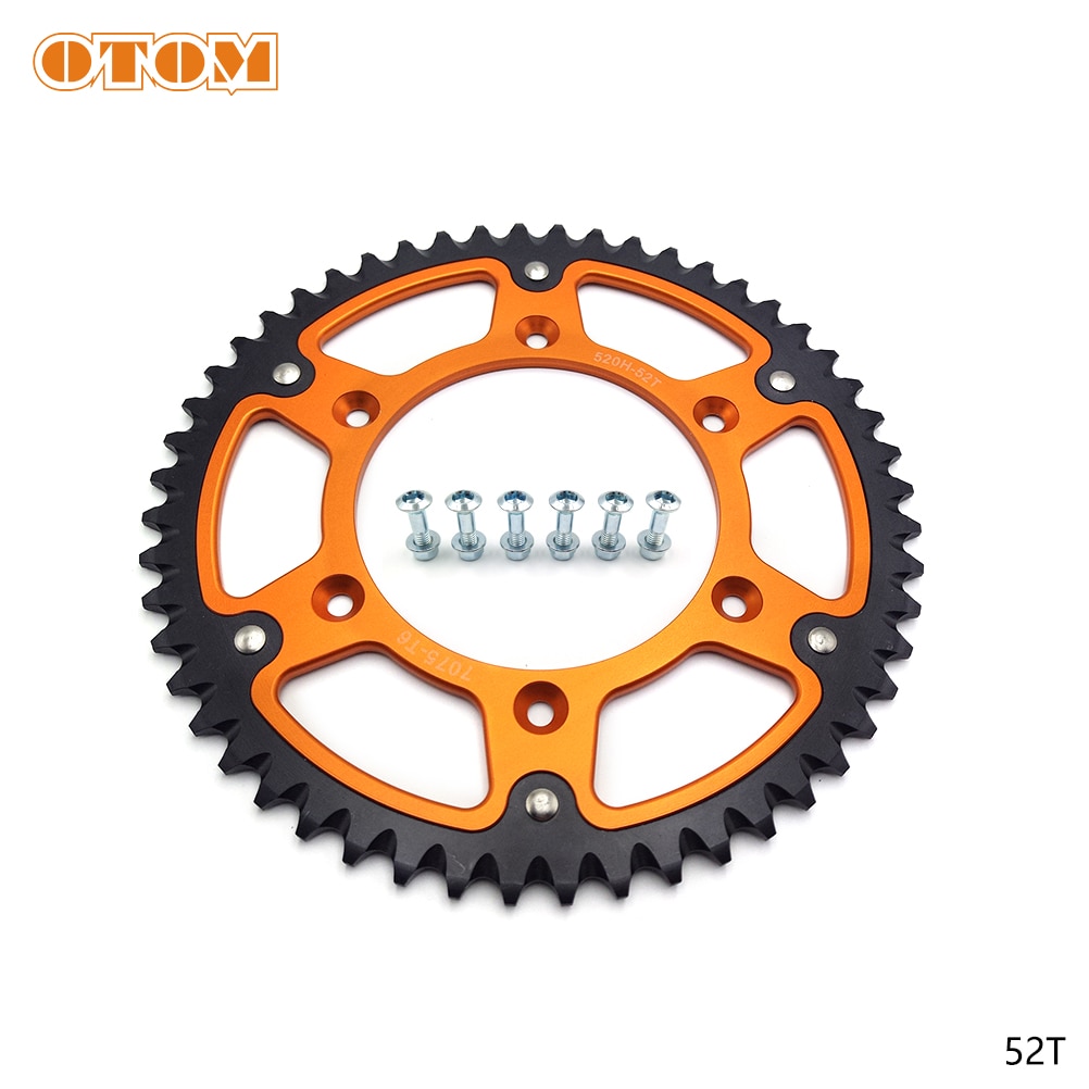 

Задняя звездочка цепи OTOM 51T 52T 520, звездочка цепи, Звездочка для KTM EXC HUSQVARNA GASGAS, аксессуары для мотоциклов