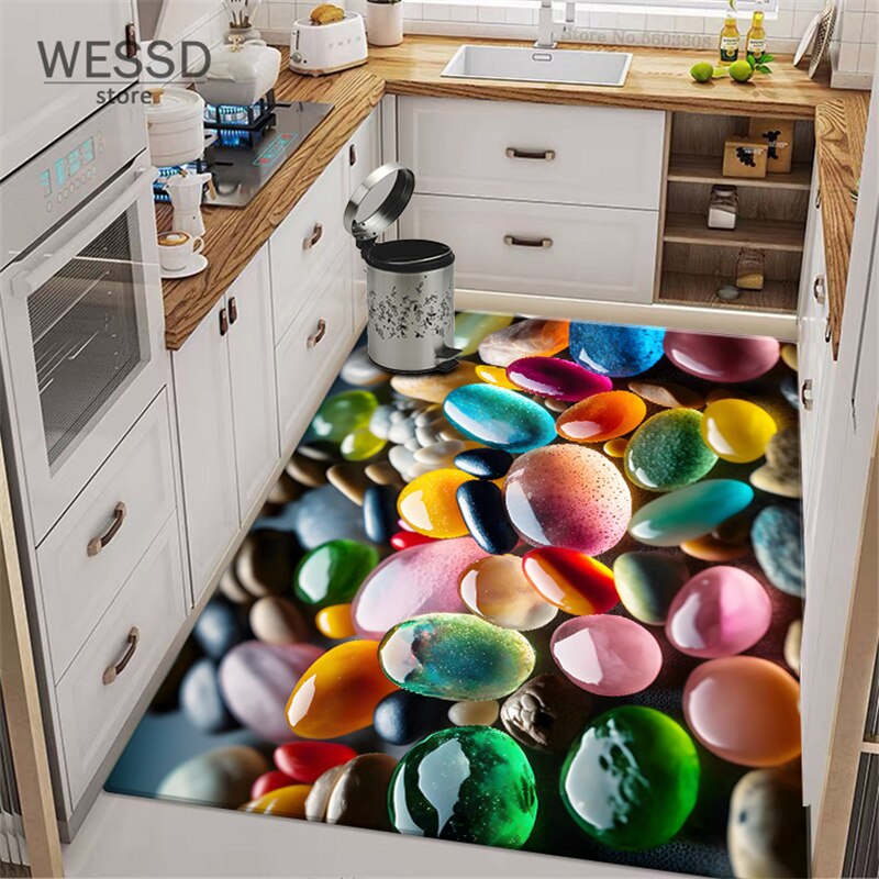 

WESSD 3D коврик с разноцветными камнями
