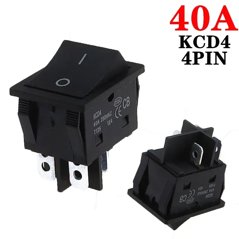 

Кулисный переключатель KCD4 40А 250В черный