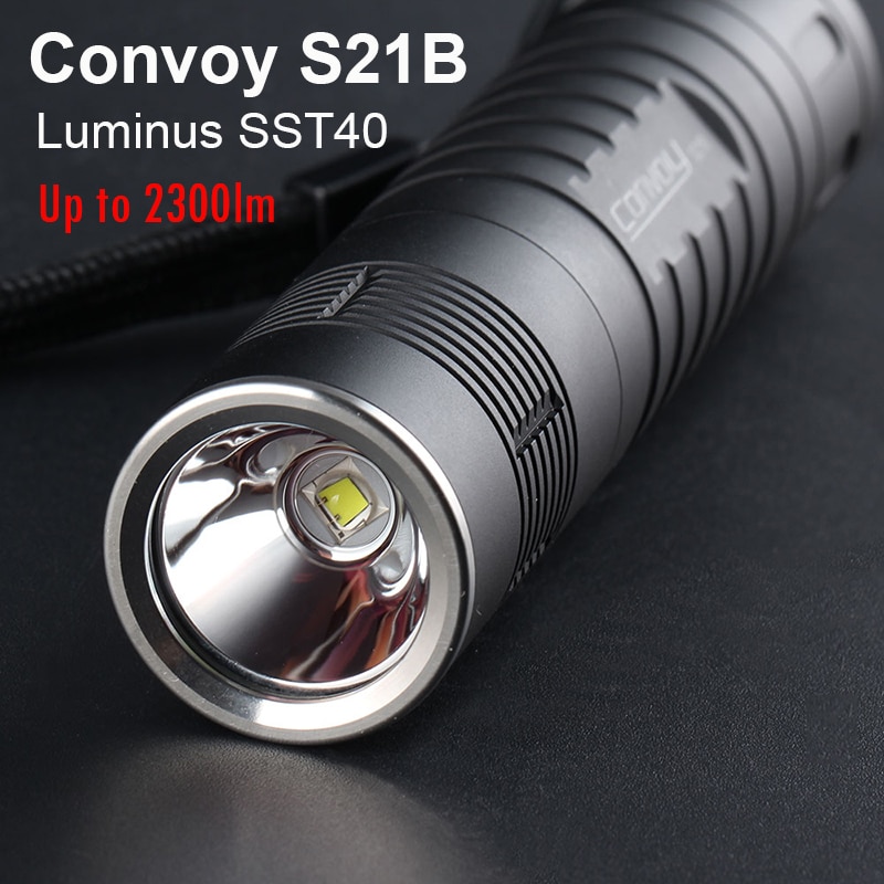 

Фонарик Convoy S21B Luminus SST40 Led внутри S2 Plus 21700, версия, фонарик-вспышка, портативный Linterna, для кемпинга, пешего туризма, Latarka