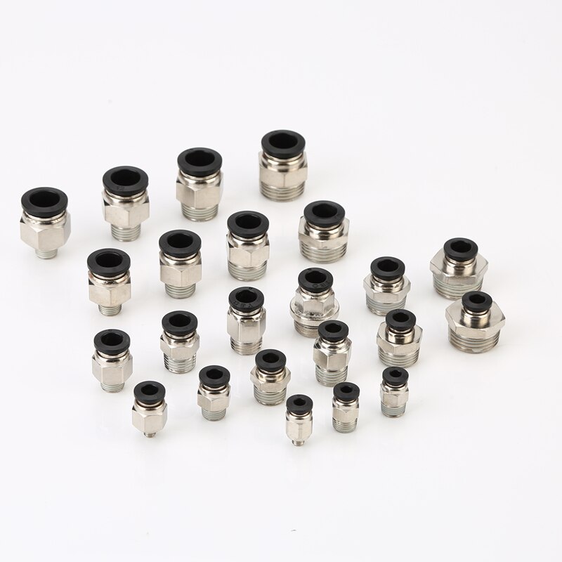 

Пневматический соединитель PC 1/2"1/4"3/8"1/8"M5Male-4