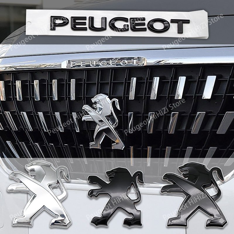 

Эмблема Переднего Капота автомобиля PEUGEOT, 1 шт., значок с логотипом заднего багажника для PEUGEOT 106 206 306 406 107 207 307 407 301 308 2008 3008 408 208