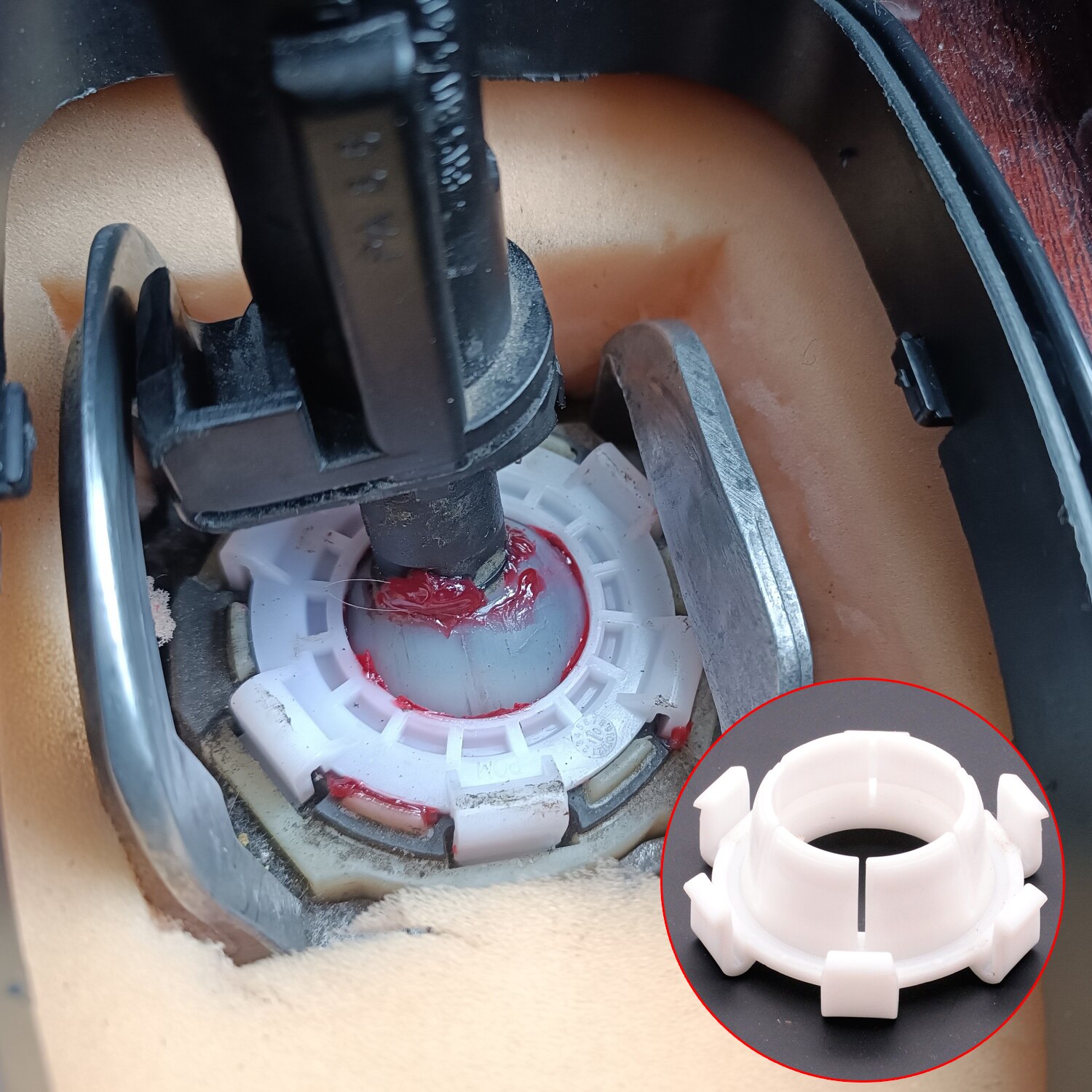 

1J 0711251 Для VW Audi Seat Skoda ручная коробка передач, переключатель трансмиссии, рычаг переключения передач, втулка, шаровая розетка, ремонт