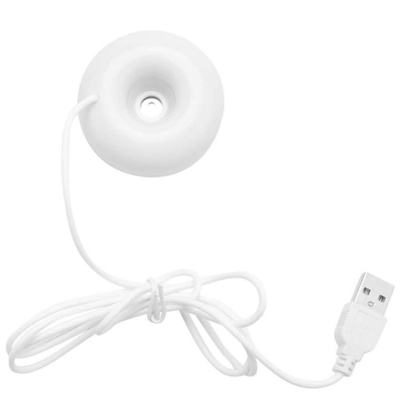 

Увлажнитель воздуха с белым пончиком, usb, настольный мини-увлажнитель, портативный очиститель воздуха, белый