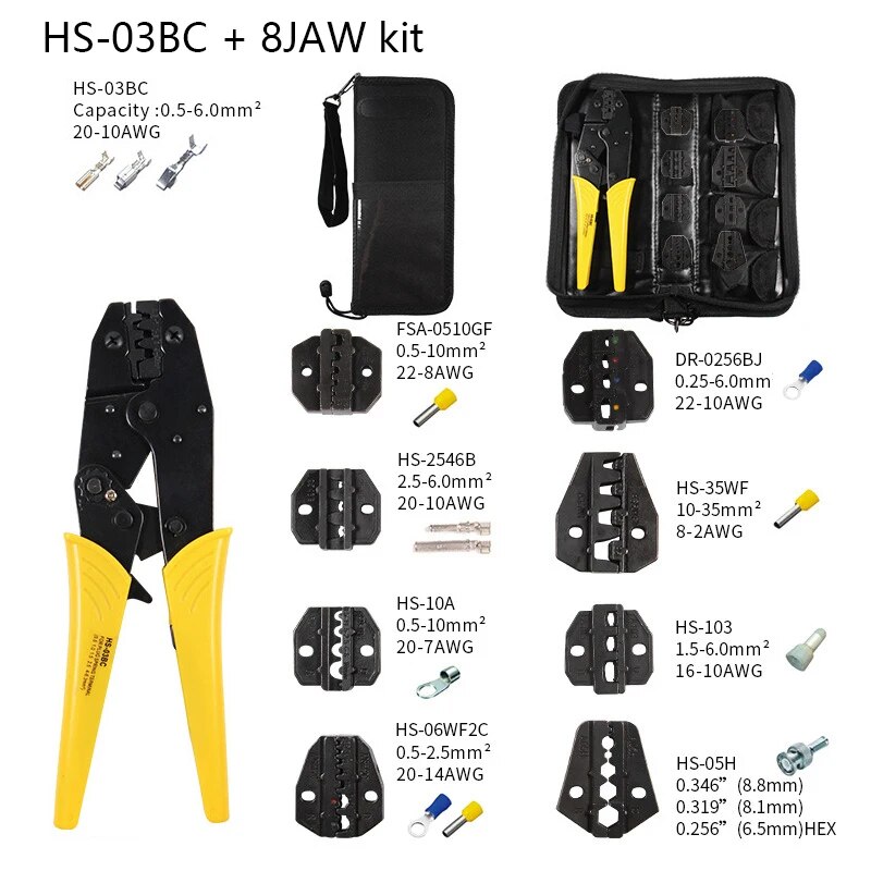 

Обжимные клещи LUCHSHIY HS-03BC