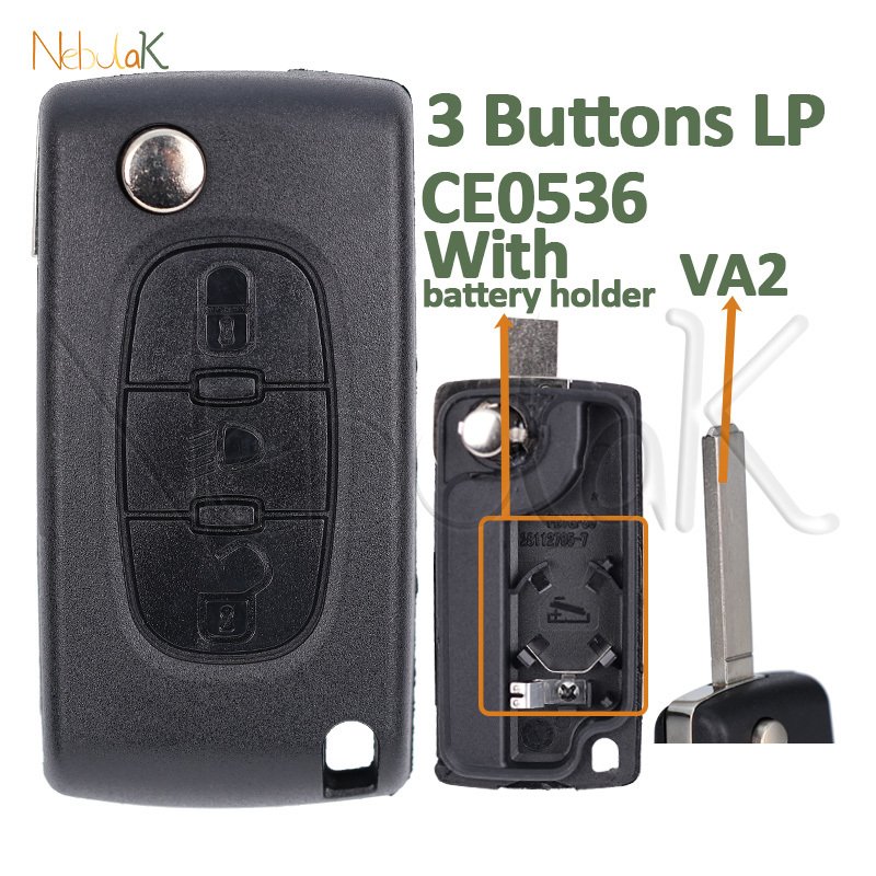 

Чехол для дистанционного ключа для Citroen C2 C3 C4 C5 C6 Peugeot 207 307 308 407 607 807 HU83 VA2 CE0523 CE0536 2 3 кнопки, корпус брелока