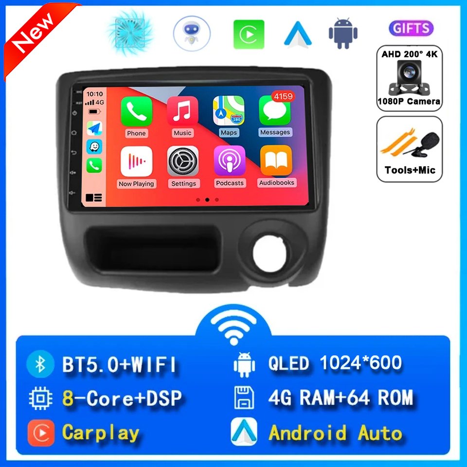 

Автомобильный радиоприемник Android 14, мультимедиа для Toyota Vitz XP10 Yaris Platz Echo 1999-2005, стерео авто Carplay, авторадио, GPS-навигация, DSP