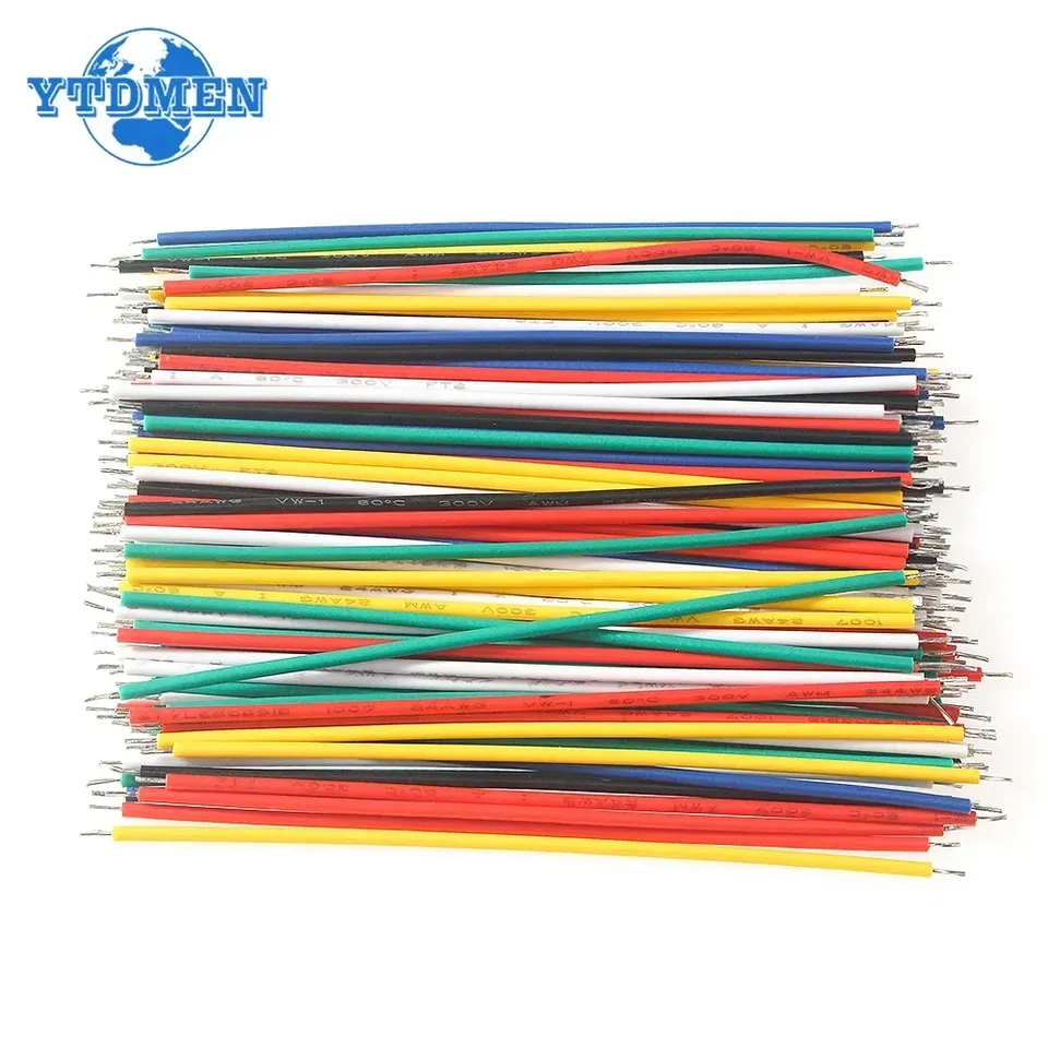 

Электронный Провод 24AWG 26AWG, 120 Шт., Набор, 6 Цветов, Оловянный Провод, Кабель Для Прототипирования Печатной Платы