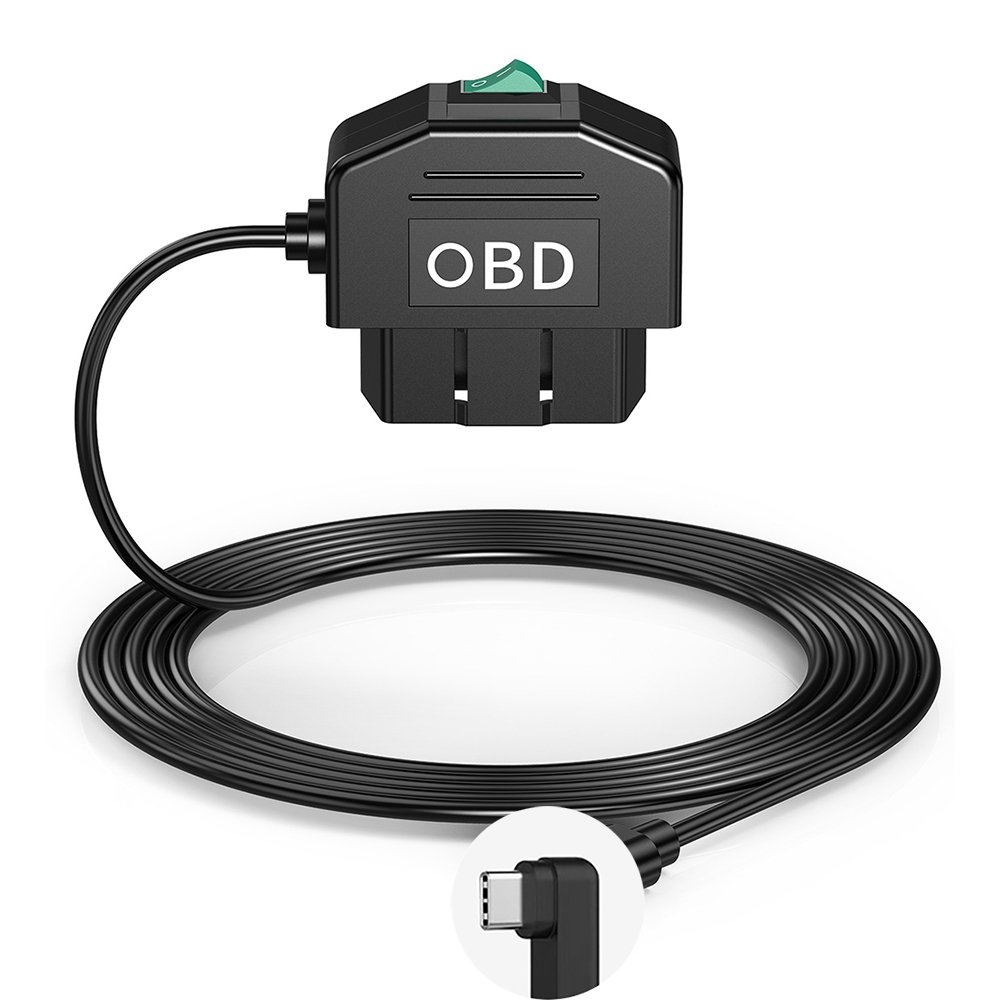 

Автомобильный видеорегистратор Hardwire Kit OBD Type C Адаптер питания Кабель для Dashcam Зеркальное зарядное устройство для рекордера Парковочный кабель Obd Hardwire Kit USB C
