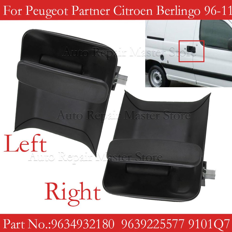 

9634932180 9639225577 для Peugeot Partner Citroen Berlingo 1996-2011 Левая Правая Наружная ручка для раздвижной двери