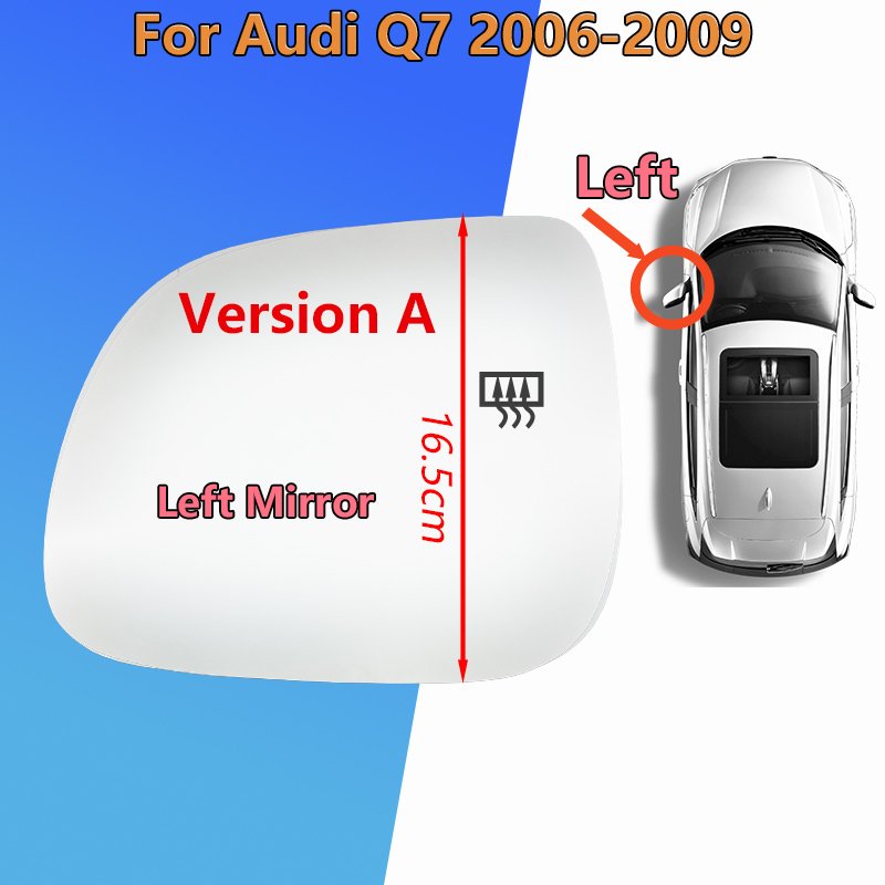 

Для Audi Q7 2006 2007 2008 2009, боковое зеркало с подогревом, стекло/левое или правое зеркало заднего вида, замена линз/автомобильные аксессуары