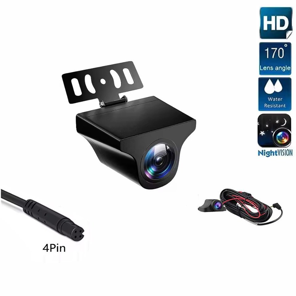 

Для AZDOME PG17/PG18S/M300S/M660/M63 Lite задняя резервная камера 1080P HD 4-контактное зеркало с изображением линии парковки водонепроницаемое ночное видение