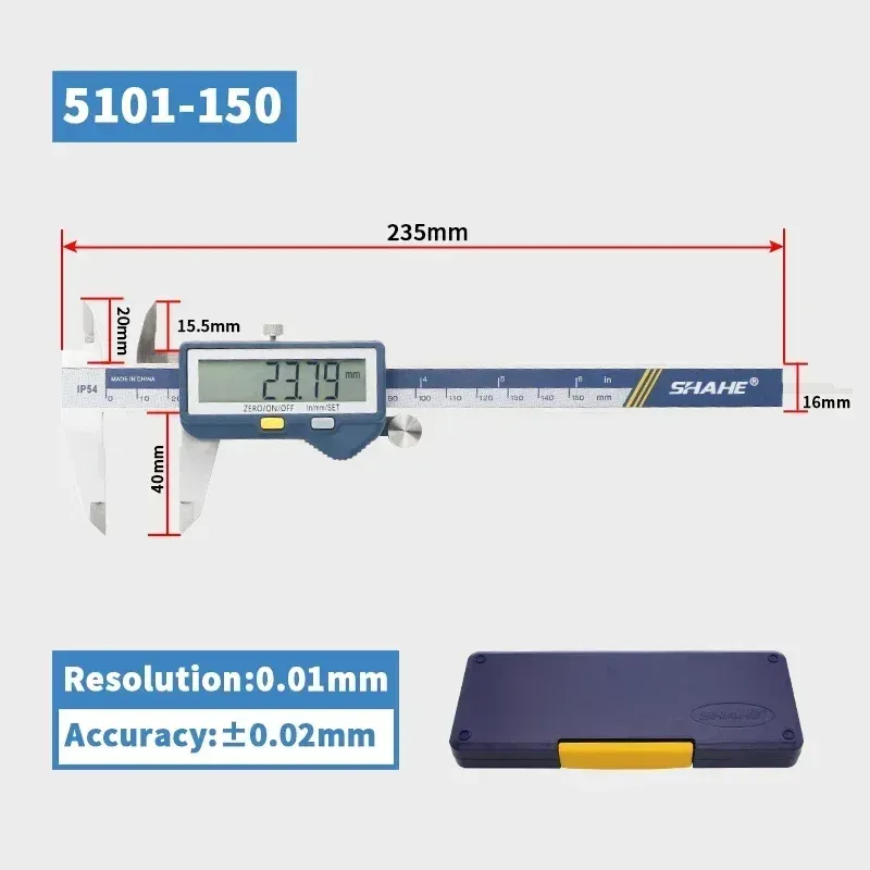 

Электронный штангенциркуль SHAHE 0-150 мм