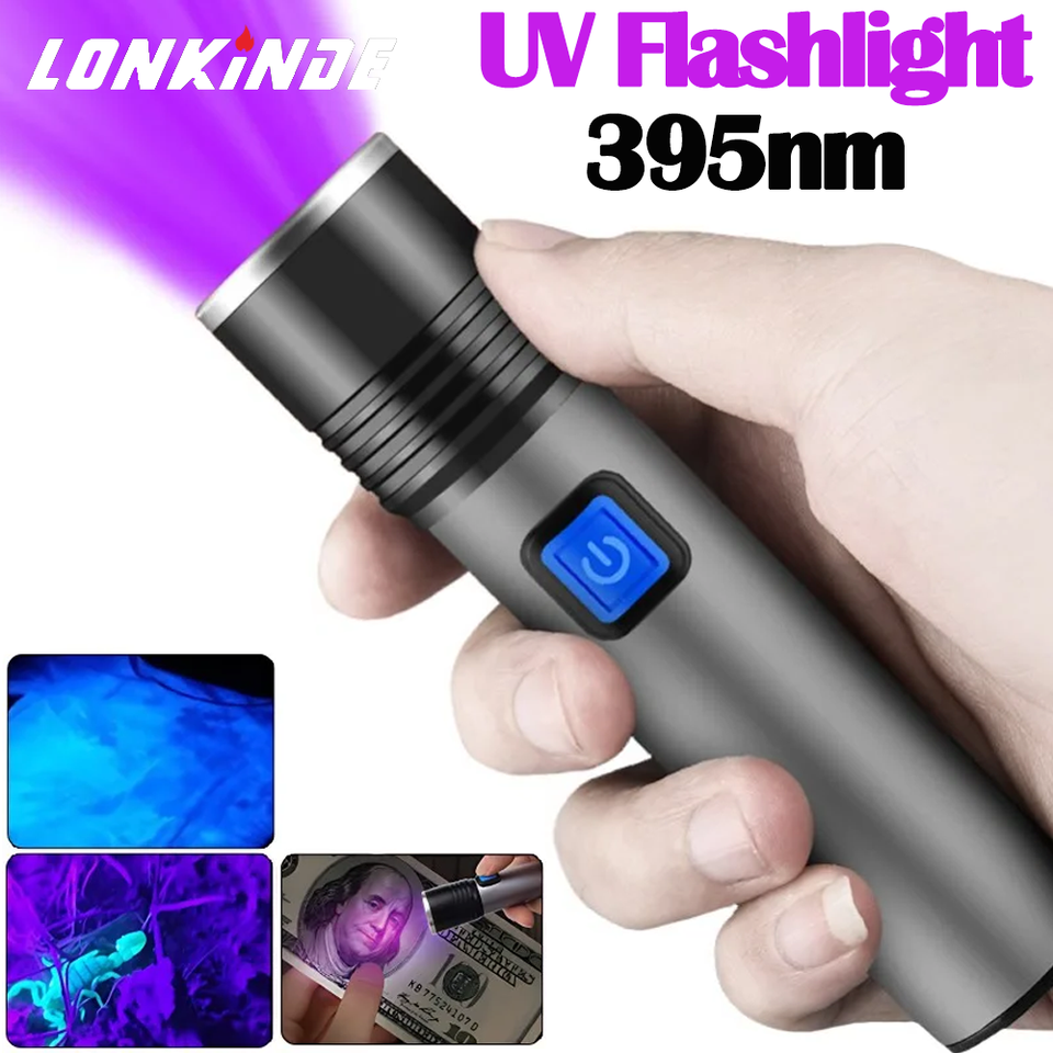 

LONKINDE УФ-фонарик 395 нм фиолетовый