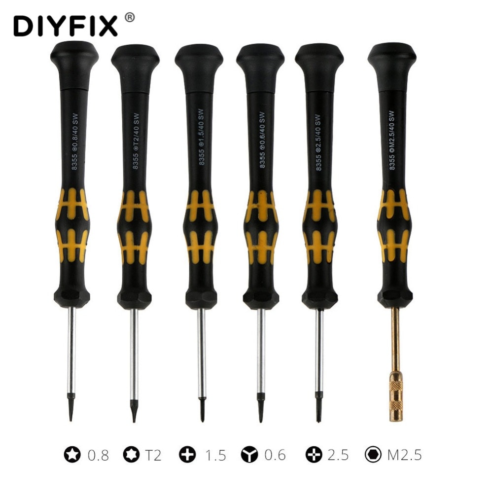 

DIYFIX Прецизионный набор отверток 6 шт. для iPhone