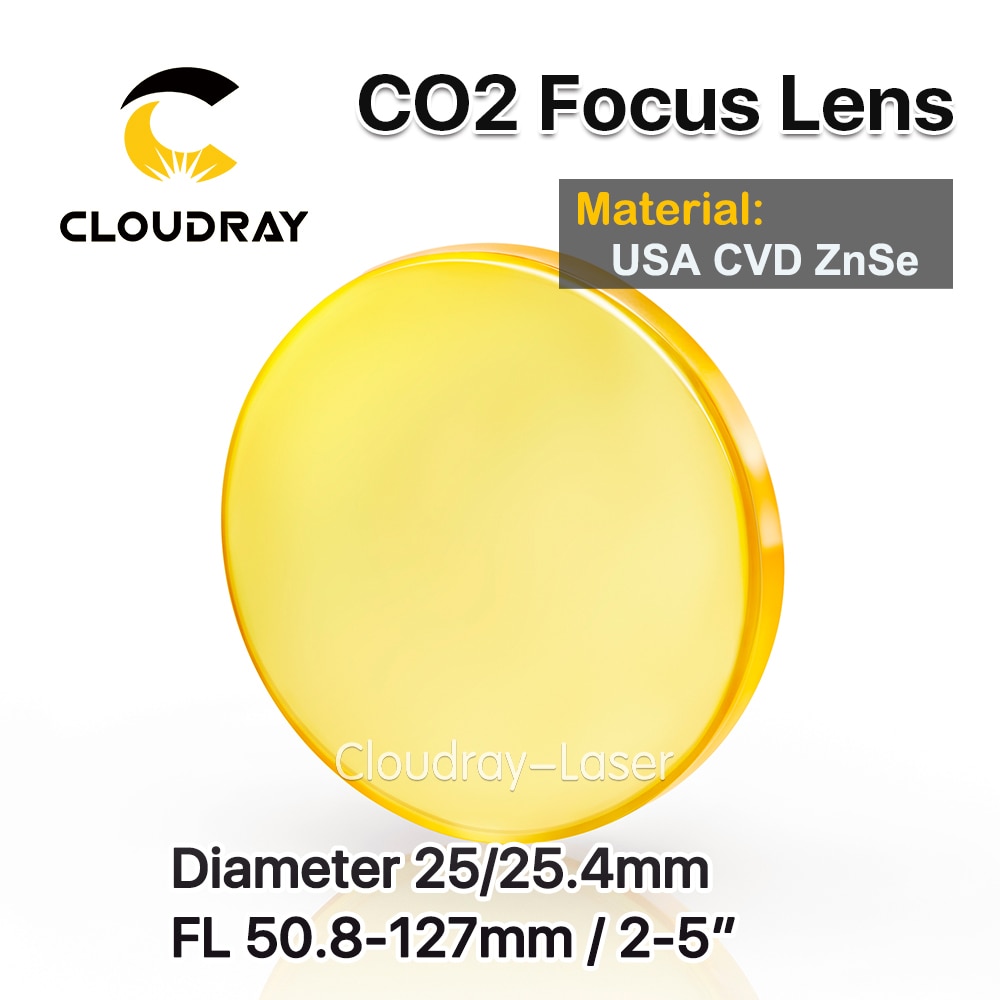 

Фокусные линзы Cloudray USA CVD ZnSe диаметром 25/25.4 мм