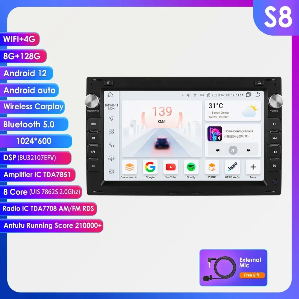 

Автомобильный радиоприемник Android для Vw Bora Polo Passat B5 Jetta Golf IV Transport T4/T5 LUPO для Skoda/Seat 7862, мультимедийный плеер Carplay