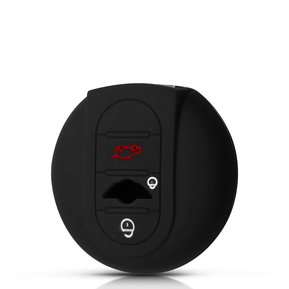 

KEYYOU 2 кнопки силиконовый чехол для ключей от машины для BMW Mini Cooper F56 F55 F54 уменьшить ущерб ключ чехол дистанционного брелока