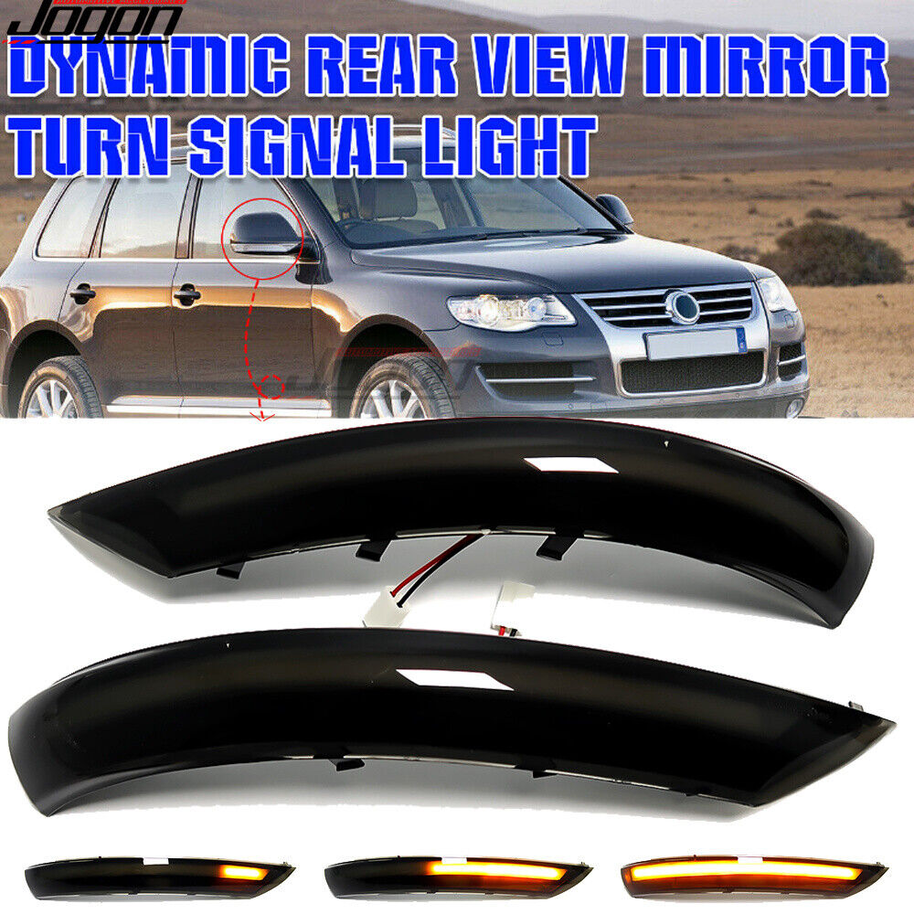 

2 шт. для VW Volkswagen Touareg 7L 2007 2008 2009 светодиодный Динамический указатель поворота
