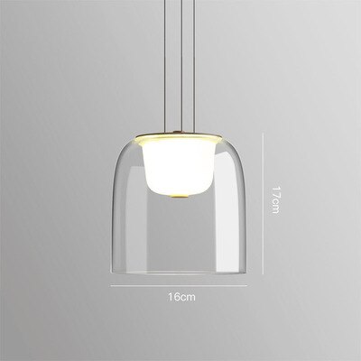 

Подвесной стеклянный светильник LED прозрачный