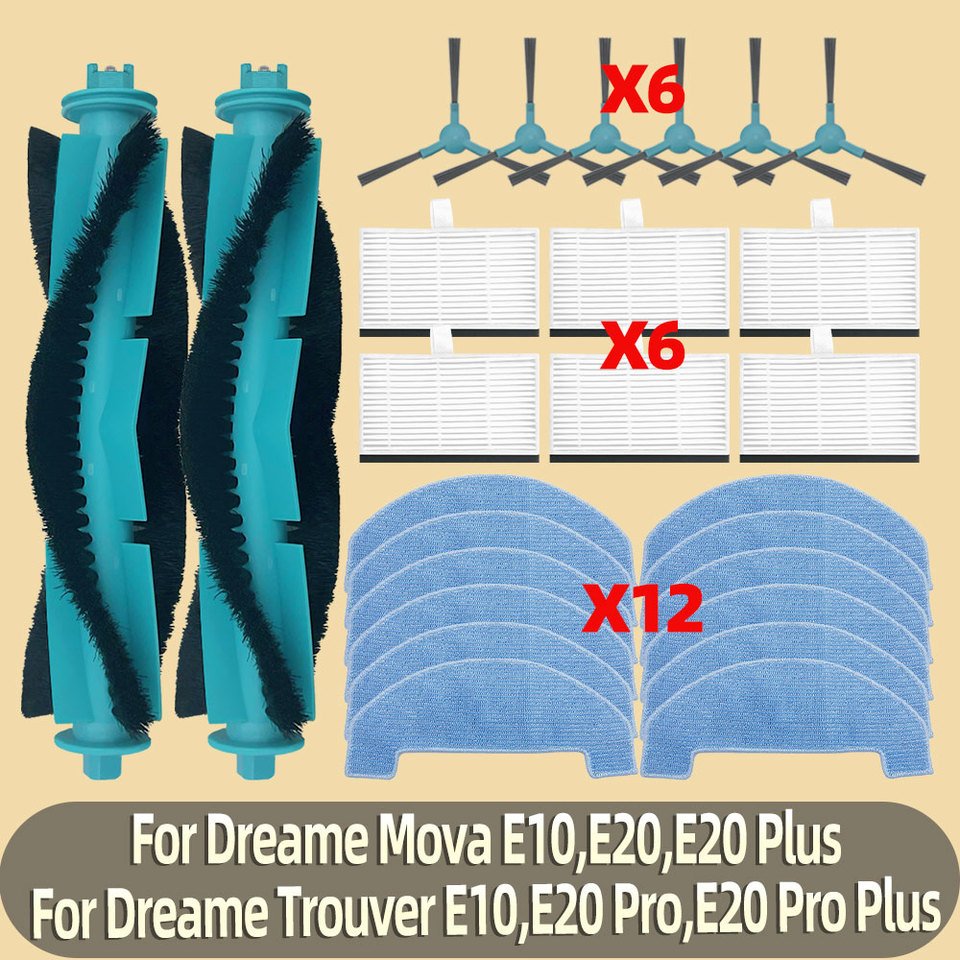 

Детали подходят для Dreame Mova E10, E20 Plus / Trouver E10, E20 Pro Plus / Proscenic Q8 Max / Ultenic D10, T10 Lite Фильтрующая щетка Швабра