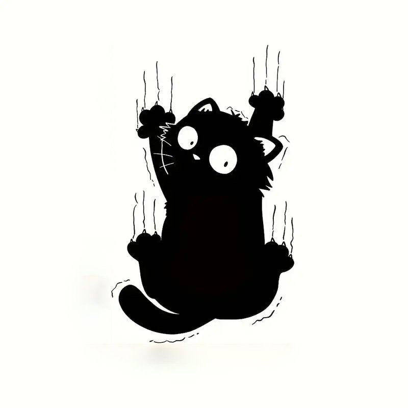 

Многоразовые наклейки для унитаза Fun Cat