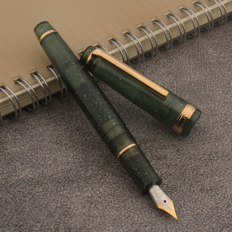 

Ручка перьевая Jinhao 82, флуоресцентная ручка с чернилами, вращающаяся золотая ручка EF, F, M, для бизнеса и офиса, фоторучка, 1 шт.