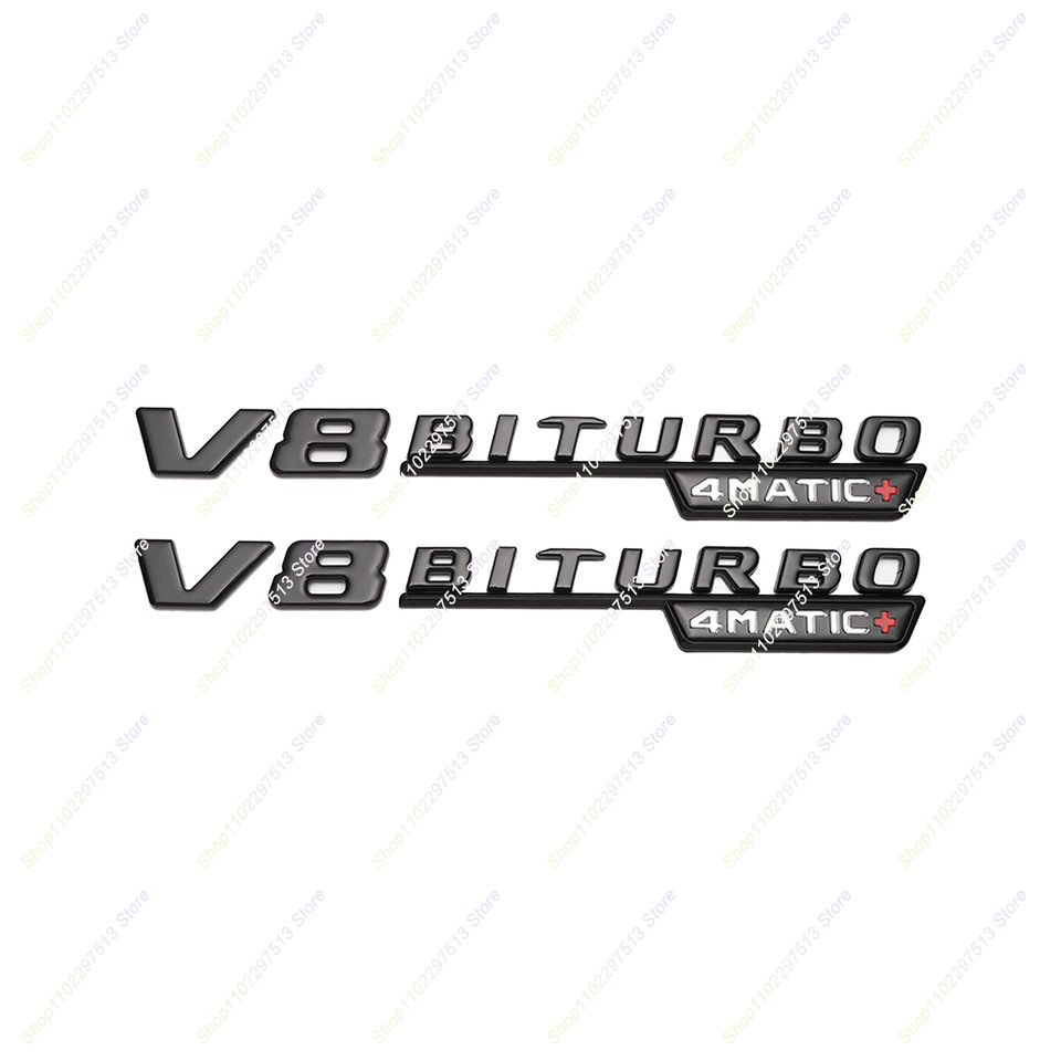 

Глянцевый черный ABS GLC43 GLC63 GLC63S V8 Biturbo 4matic+ Эмблема для бокового багажника автомобиля сзади W166 W167 Logo Sticke
