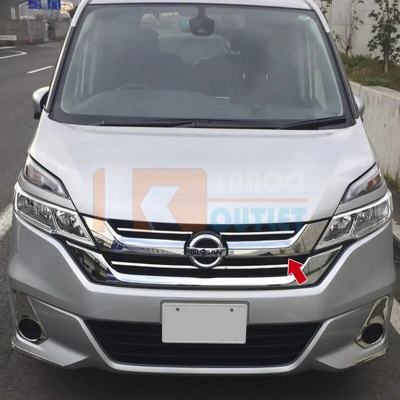 

2 шт. Изысканная решетка решетки для Nissan Serena C27 из нержавеющей стали автомобильные аксессуары