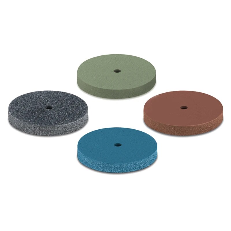 

EVEFLEX TECHNIK миниатюрный плоский резиновый шлифовальный станок для шлифовки, золотистый, серебристый вращающийся Полировочный инструмент, набор из 10 шт.
