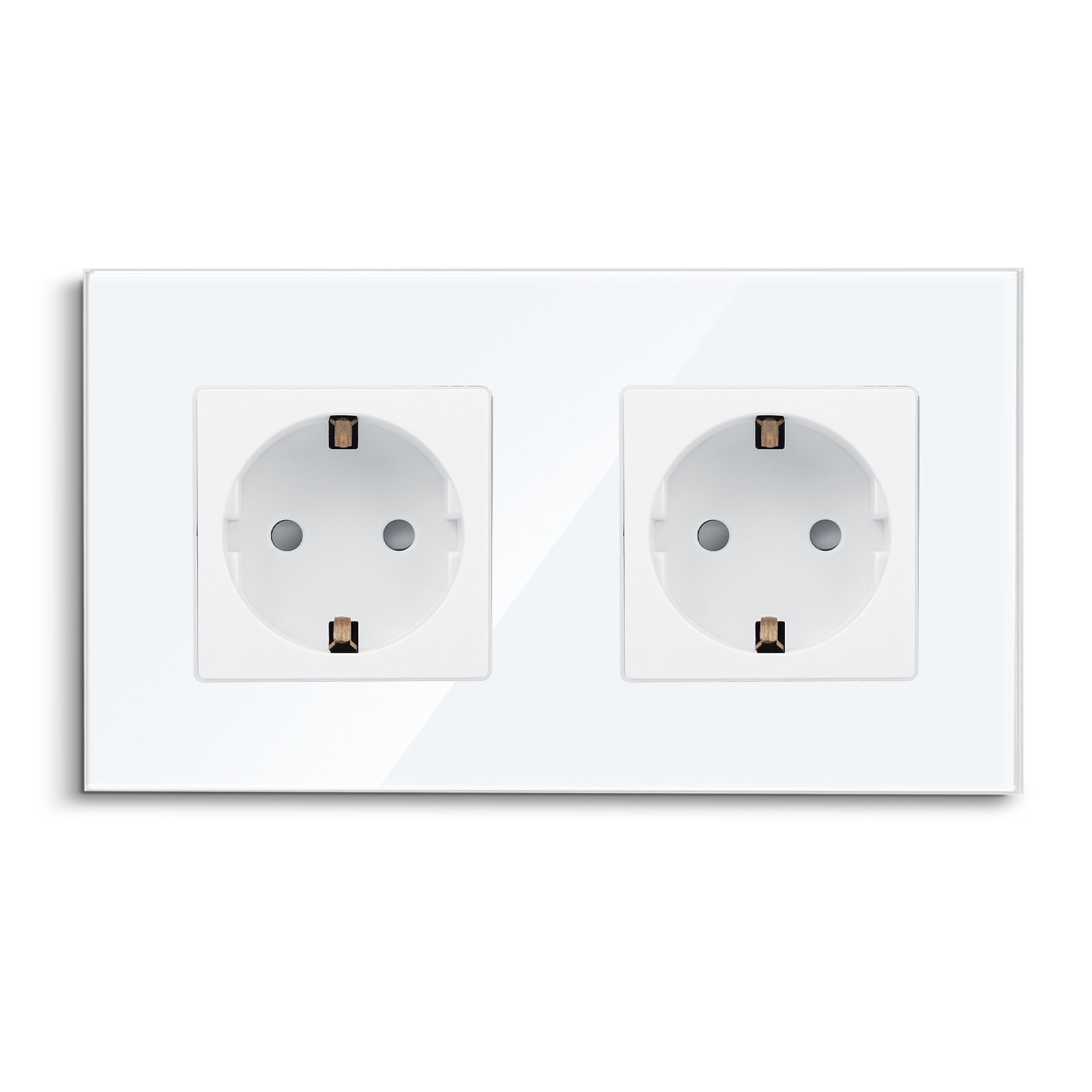

Розетка сенсорная с двойной розеткой, USB, тройная, квадратная