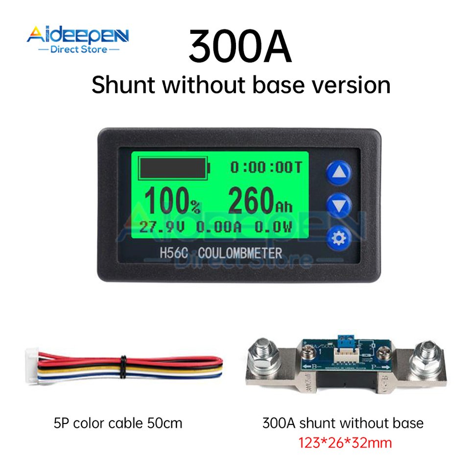 

Aideepen Тестер емкости аккумулятора DC 10-100V
