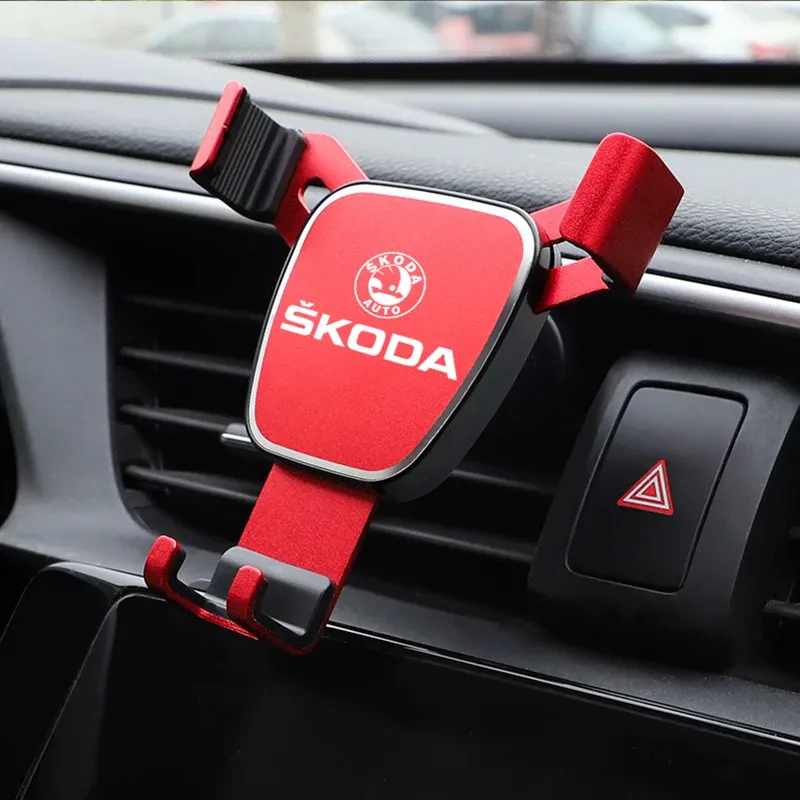 

Автомобильный держатель для телефона с автоматическим закрытием для Skoda Logo Octavia A7 Tour RS Rapid Kodiaq Superb Karoq Felicia Yeti аксессуары