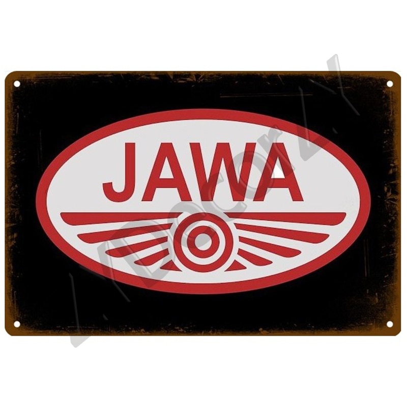 

Металлическая табличка JAWA для гаража
